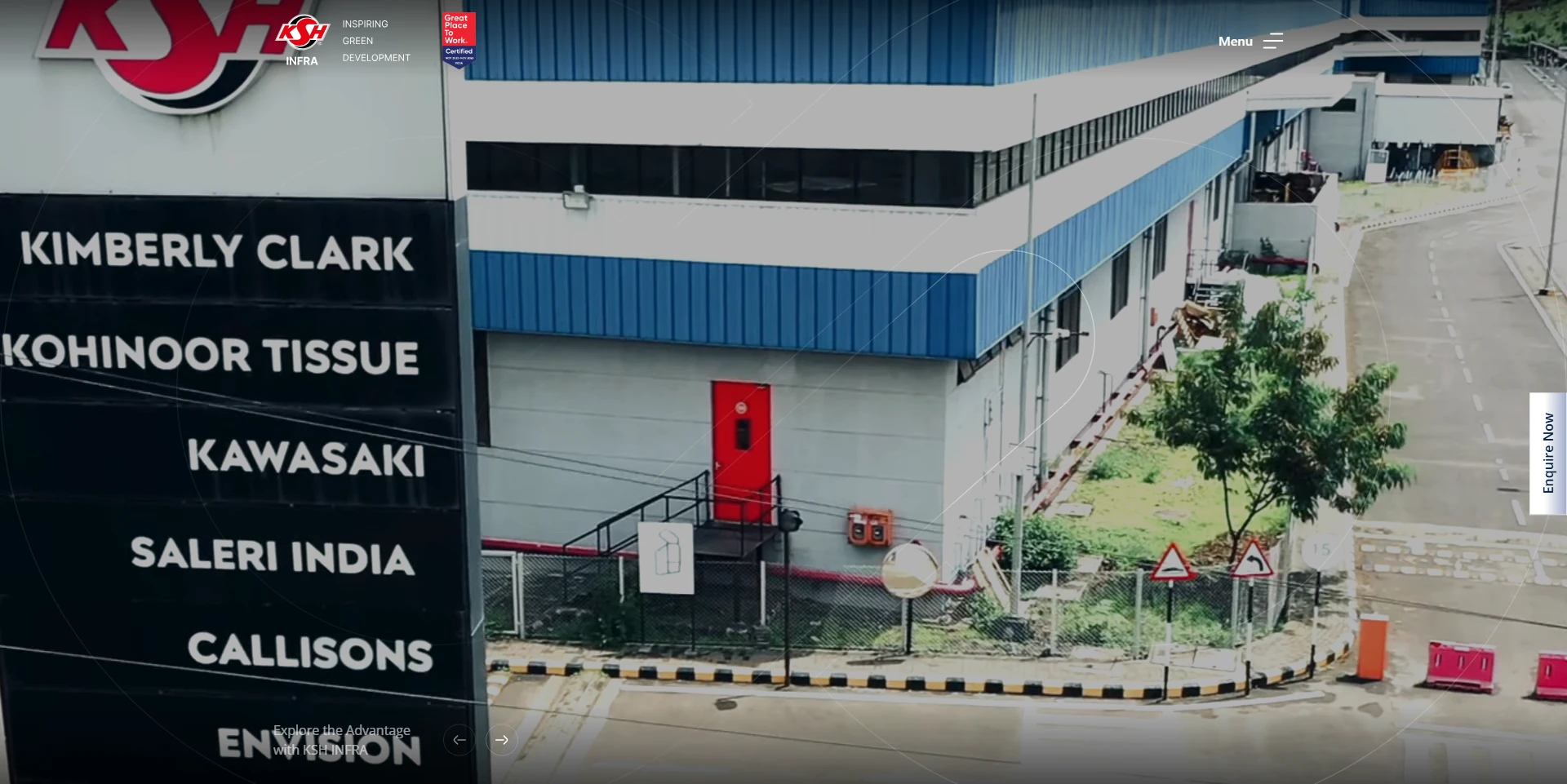 KSH INFRA — industrial infrastructure website built by Ayaan Sayyed