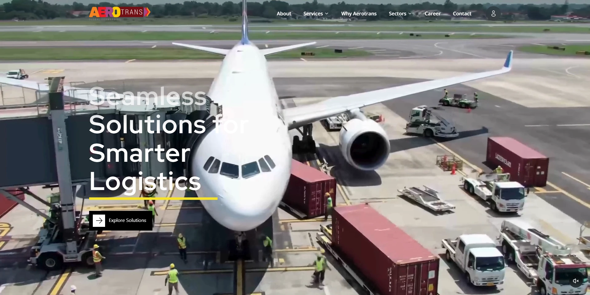 Aerotrans — aviation services website built by Ayaan Sayyed