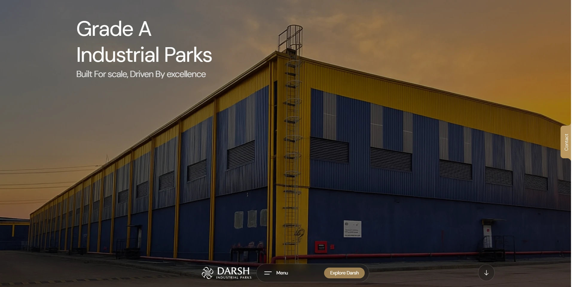 Darsh Industrial Parks — warehousing & infrastructure website built by Ayaan Sayyed